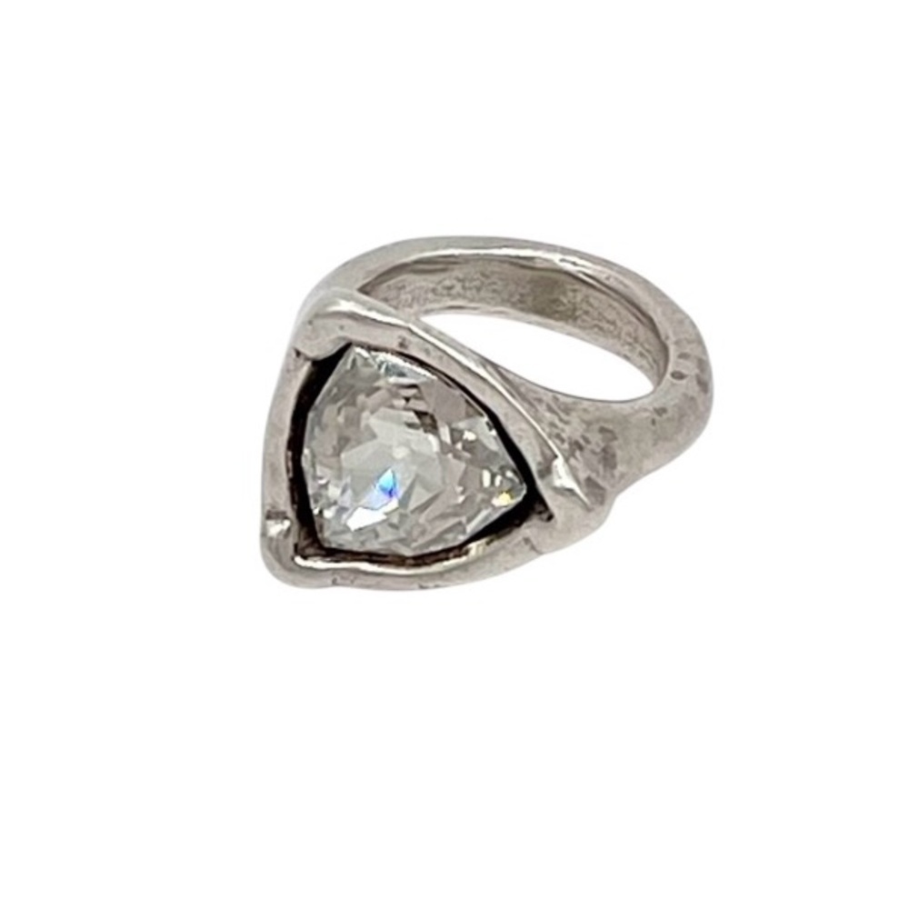 UNO DE 50 STAR TRICK SWAROVSKI CRYSTAL ACCENTED GEOMETRIC RING SIZE 6.5